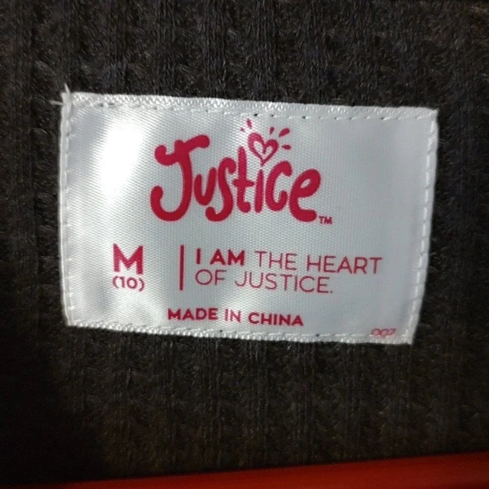 Girls Justice Waffle Woven Shacket
